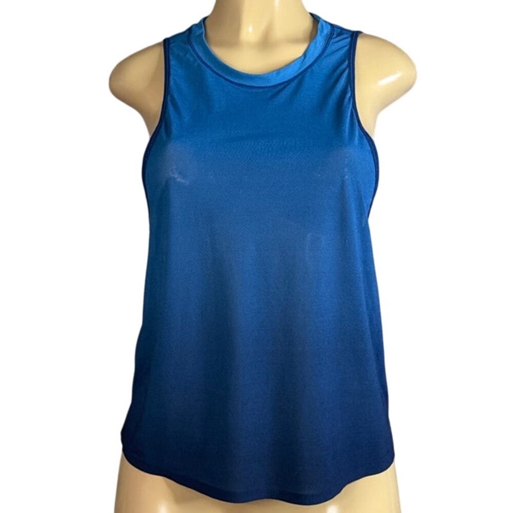 Lululemon Chase Me Tank Top Vertical Ombre Prewheeze Tank Whirlpool Jaded Sz 4 6